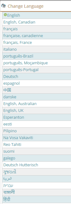 mce language picker